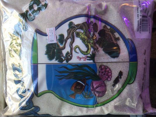 World Wide Imports Aqua Terra Aquarium Sand Substrate 5 lbs. Natural Tan 5 lbs