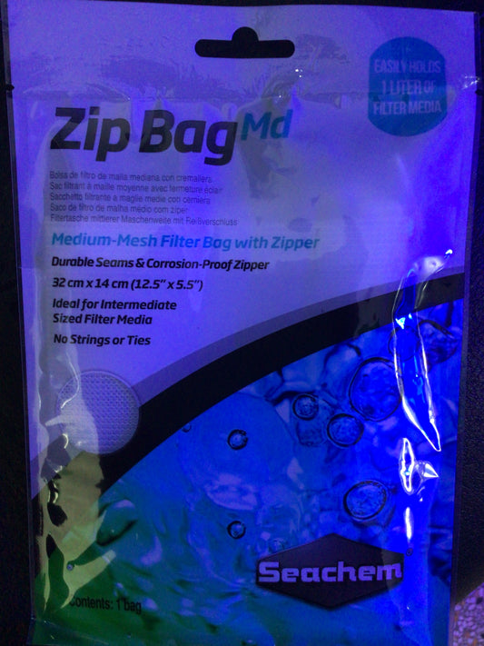 Seachem zip bag medium