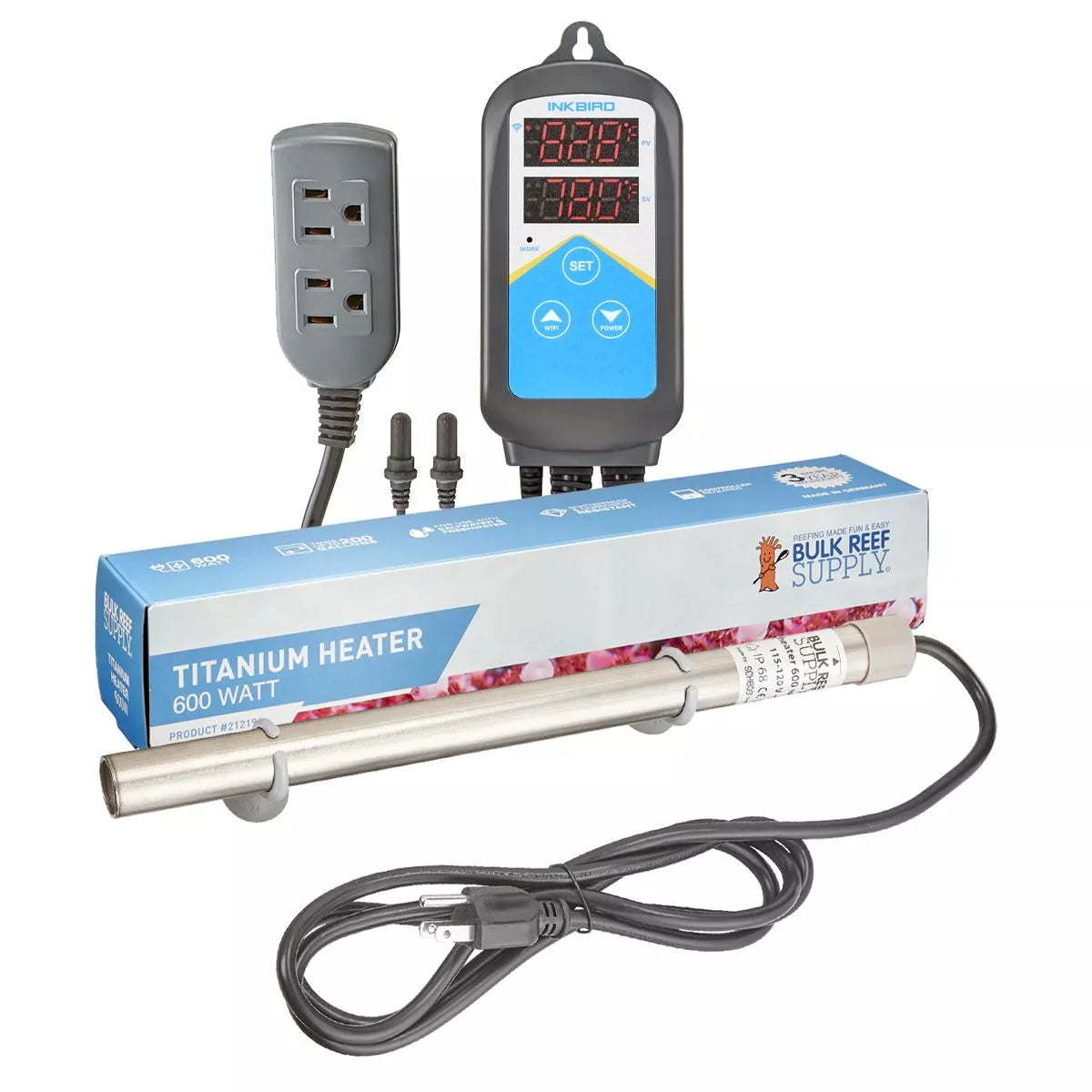 BRS 600W Titanium Aquarium Heater System - WiFi