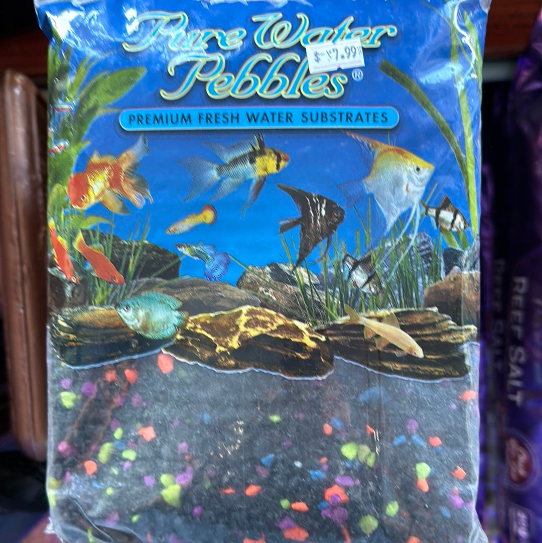 Pure Water Pebbles freshwater substrate Lasernight Glo 5lb