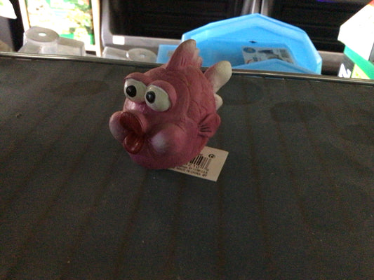 Pink cartoon fish