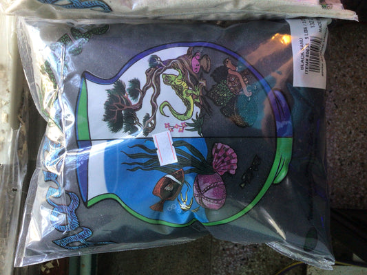 World Wide Imports Aqua Terra Aquarium Sand Substrate 5 lbs. Natural black 5 lbs