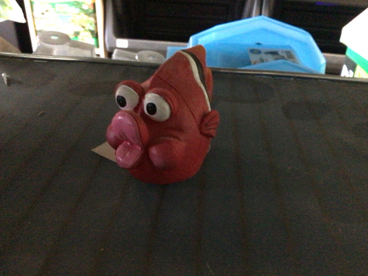 Red cartoon fish