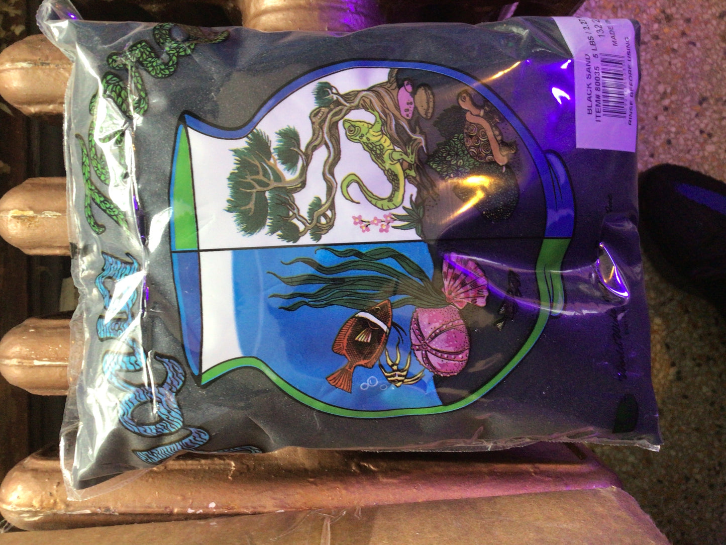 Black aquarium Sand 5lb