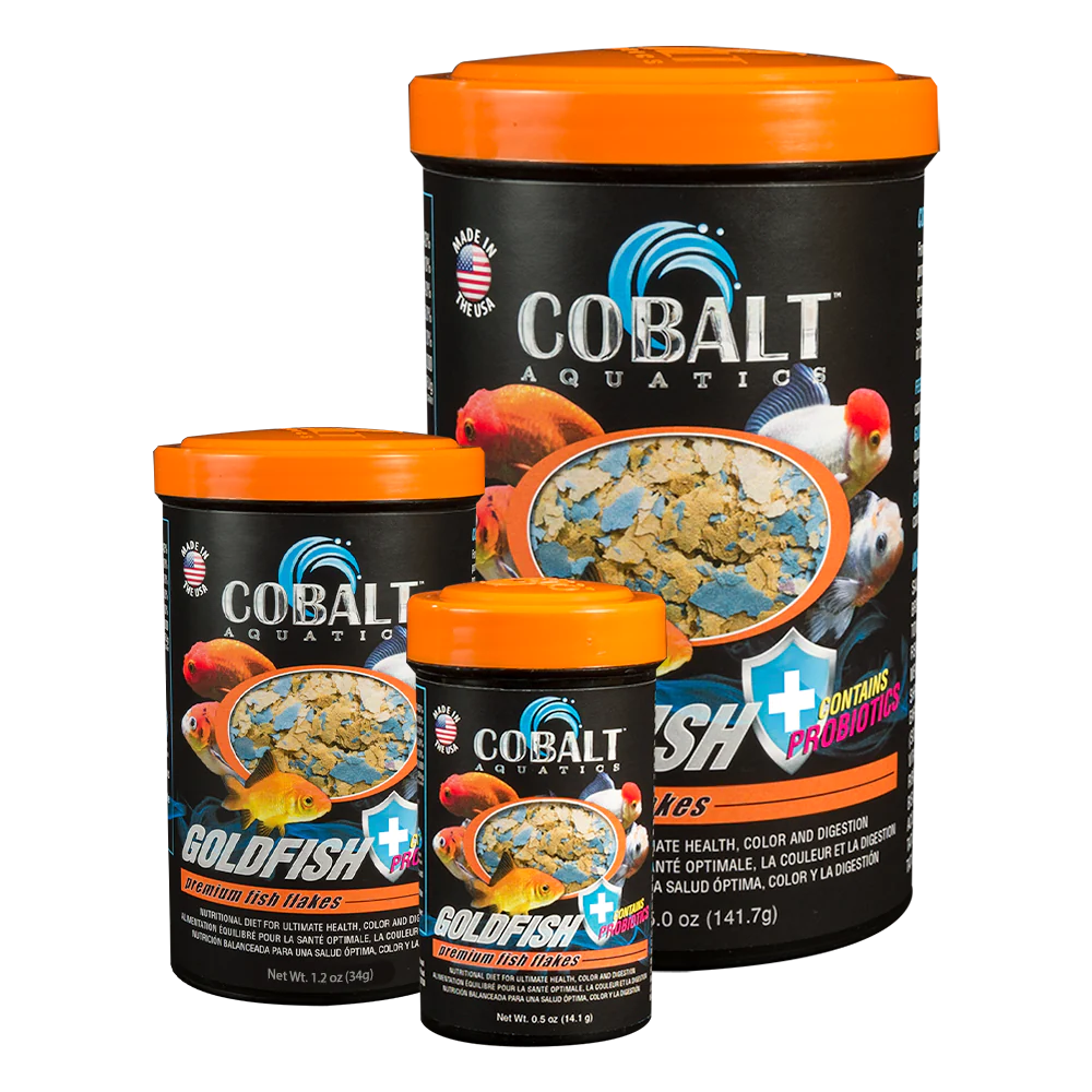 Cobalt Goldfish color Flakes 5 oz