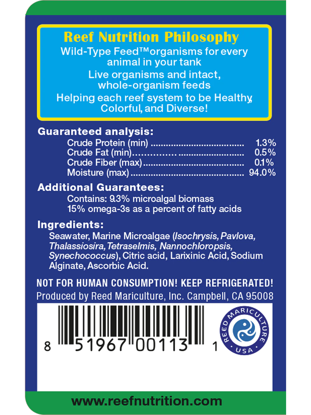 Reef nutrition phyto feast concentrate 16oz