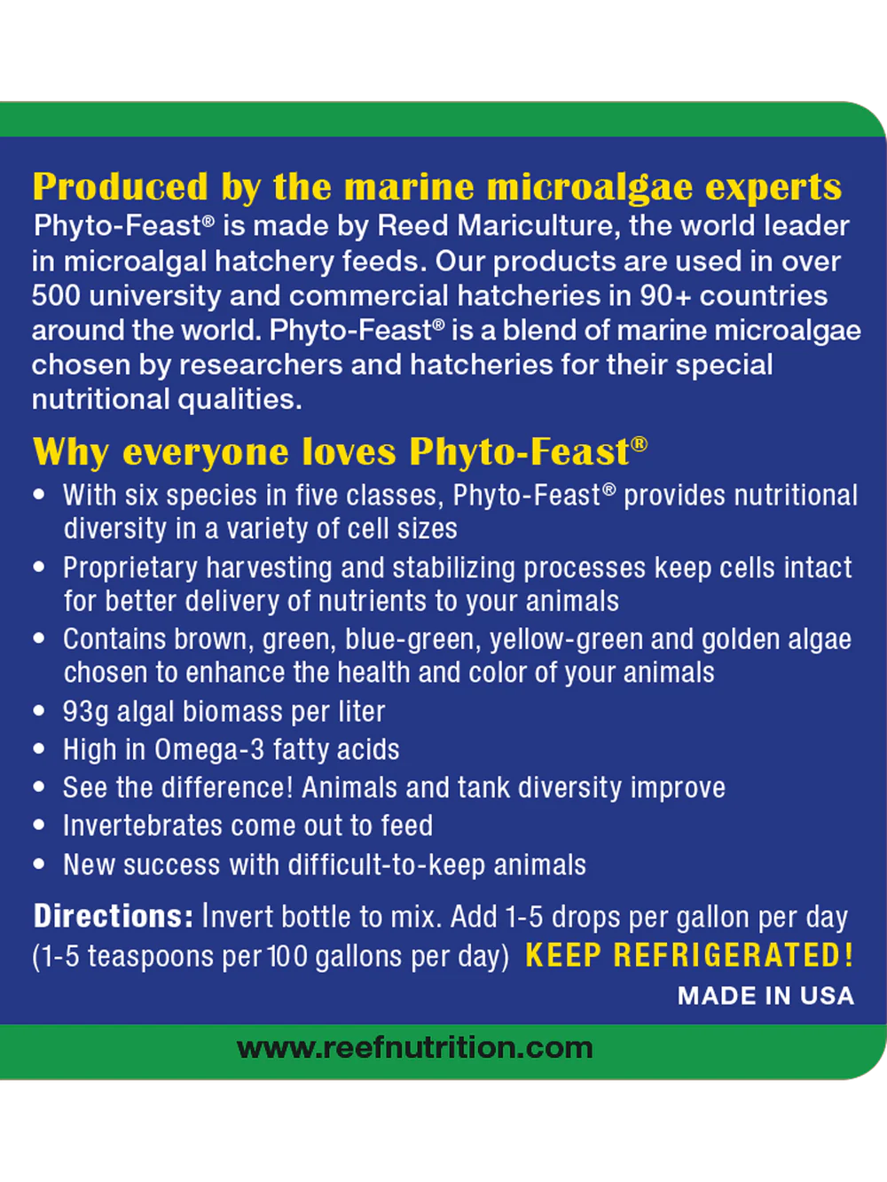 Reef nutrition phyto feast concentrate 16oz