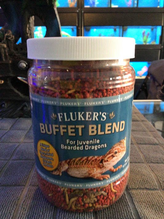 Flukes bearded dragon buffet blend juvenile 8.5oz