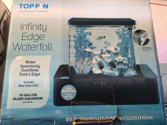 Top fin infinity edge aquarium