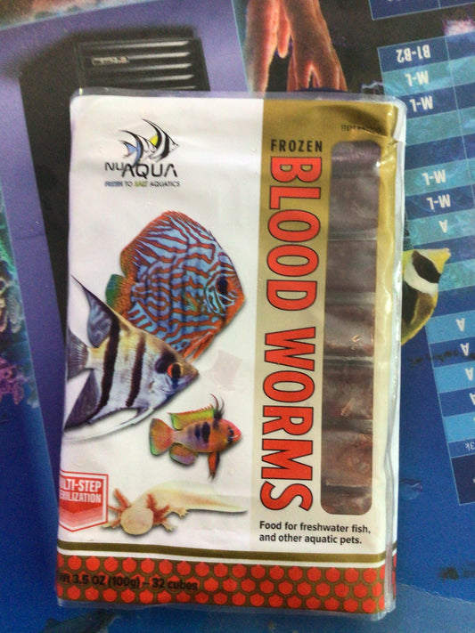 100g frozen blood worm cubes