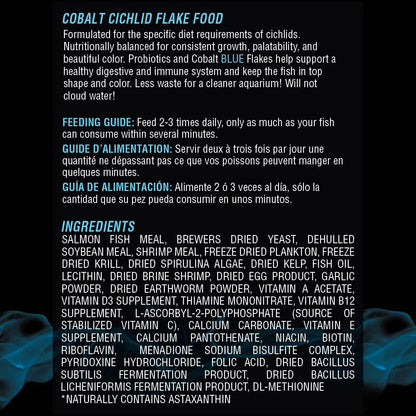 Cobalt Cichlid Flakes 5oz