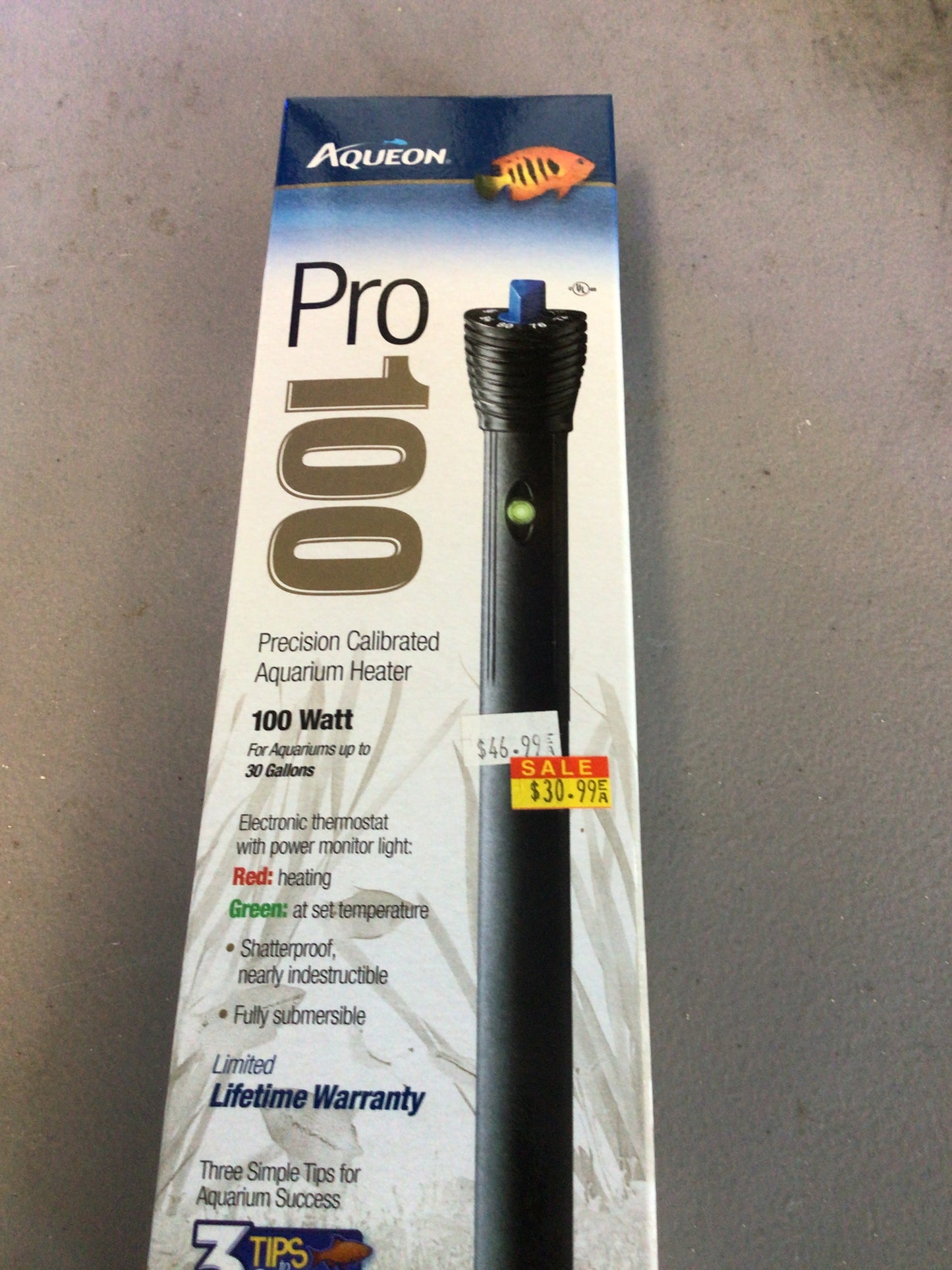 Aqueon pro 100w heater