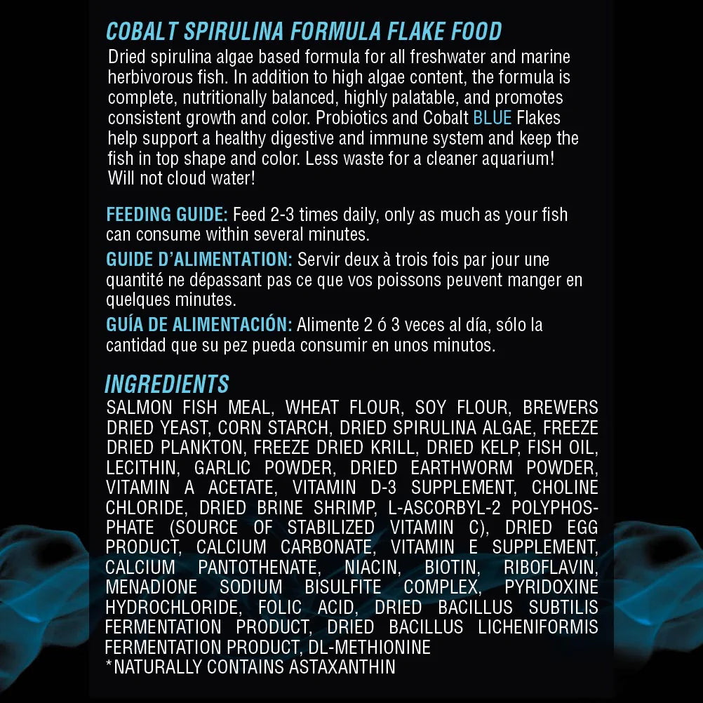 Cobalt Spirulina Flakes 1.2oz