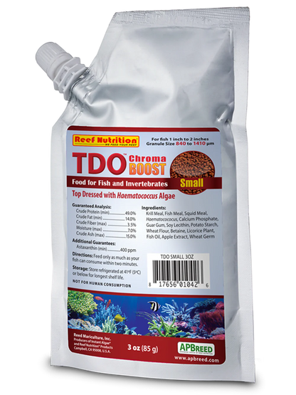 Reef Nutrition 3oz small TDO-C1 Chroma Boost Food