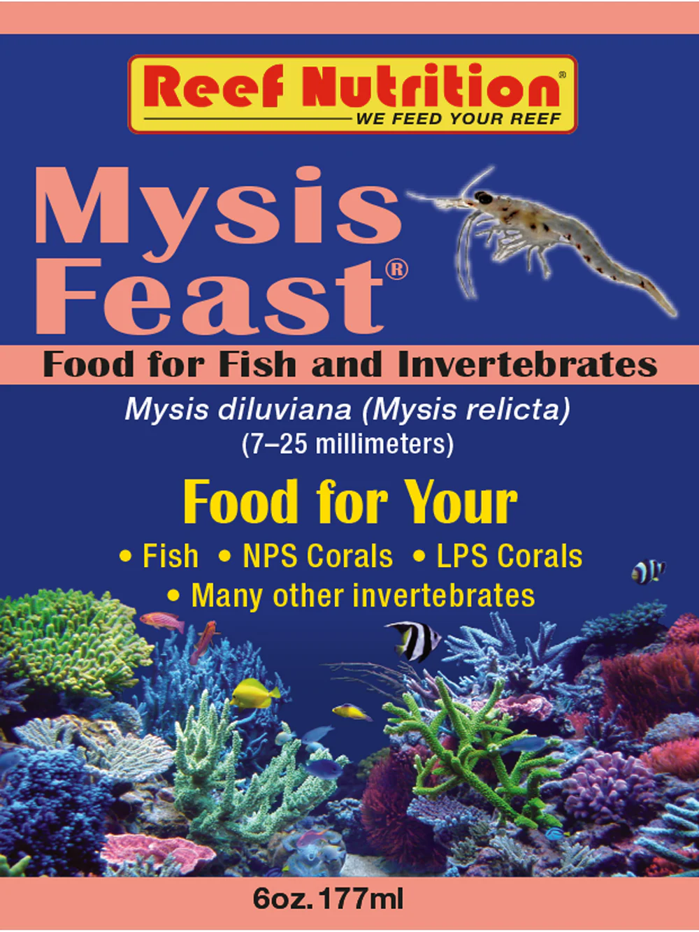 reef nutrition mysis feast 6 oz