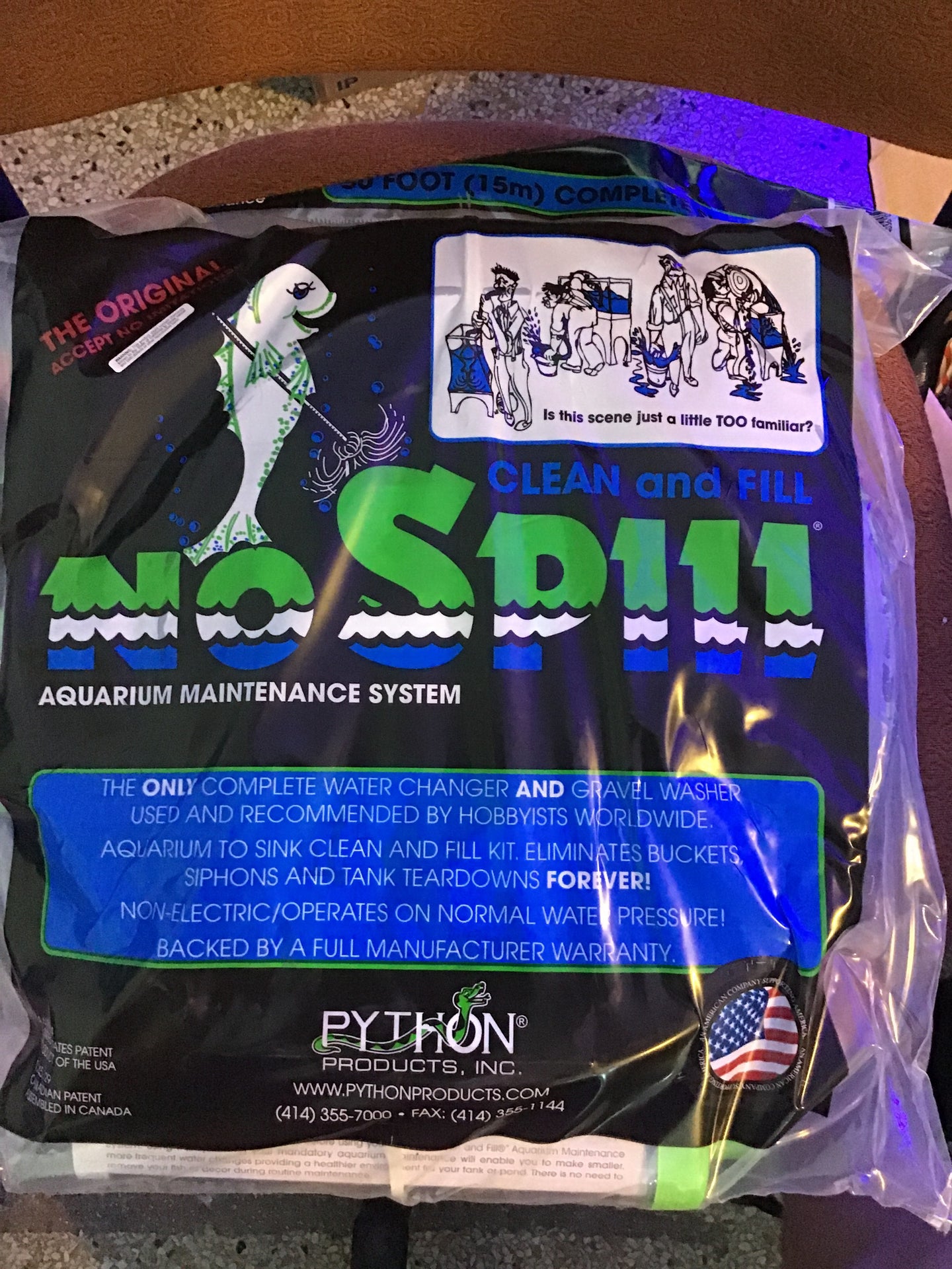 Python No Spill clean/fill 50ft