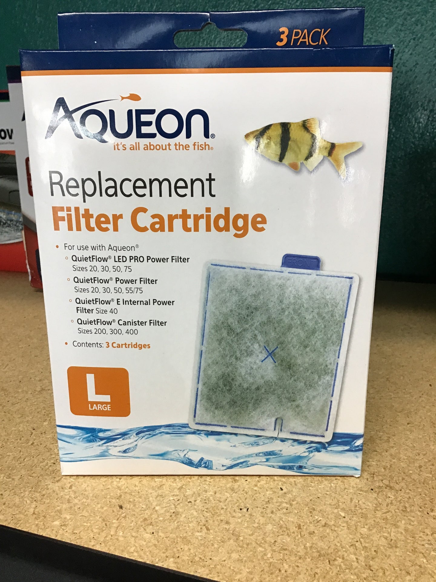 Aqueon Large replacement filters 3pack