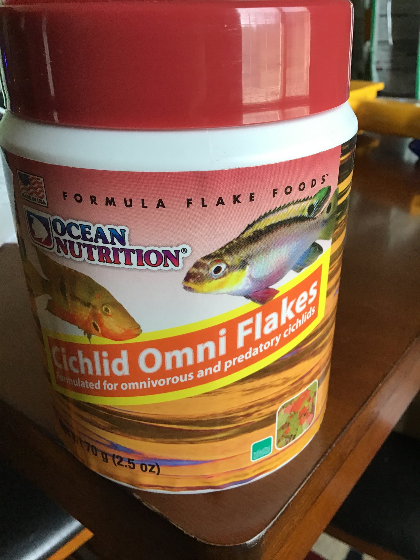 Ocean Nutrition Cichlid Omni Flakes 2.5 oz