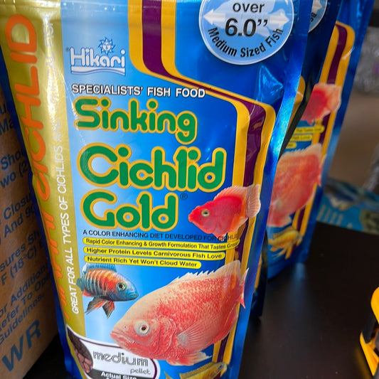 HiKari Cichlid Gold Sinking Med .12 oz