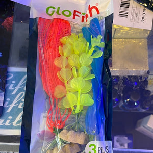 Glow Fish Plant Yellow/Orange/Blue 3 pack