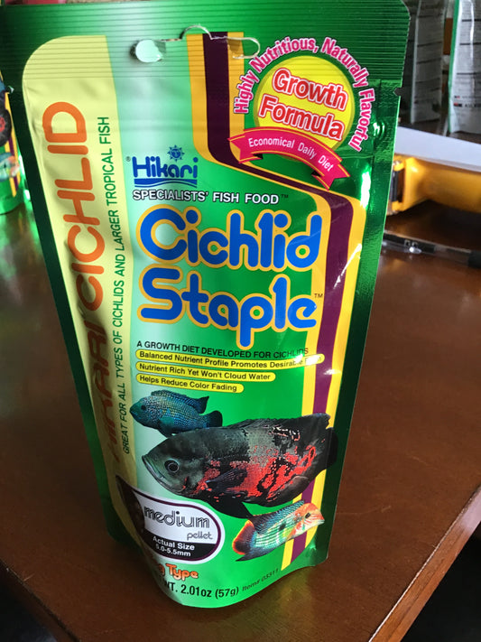 Hikari Cichlid Staple Food: Medium Pellets 2 oz